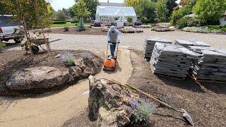 Planting Pink Things + Day 1 of Paver Installation Around the Pond!  // Garden Answer