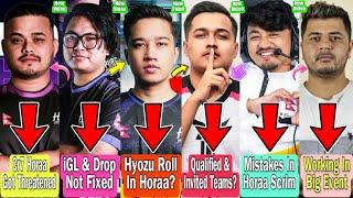 Cr7 Horaa Got Threatened| Horaa iGL & Drop Not Fix | Hyozu Roll In Horaa |T2k Event |Haina Vs Horaa