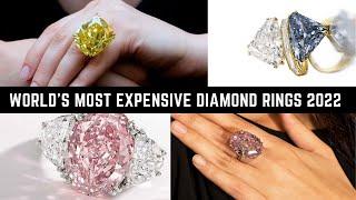 top 10 world's most expensive diamond rings to be ever sold 2022 | Most luxurious diamond rings ever