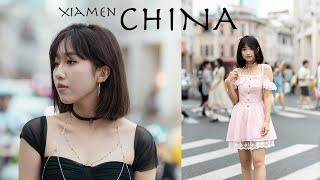 POV 85mm Photographing Strangers In XIAMEN CHINA! ...WHERE?