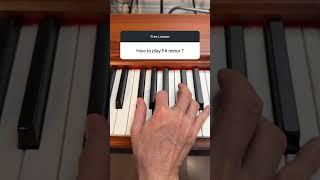 "F# minor" chord on Piano
