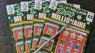 £20 of the New Merry Millionaire Allwyn UK National Lottery Scratch Cards