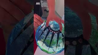 Beautiful and fun mini LED sphere screen#MileStrong #sphere #leddisplay #ledscreen #displaydesign