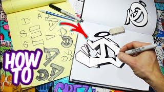 How To Draw Graffiti Letter D Tutorial