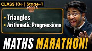 Class 10th Maths Maha Marathon - Triangles & Arithmetic Progressions  | Shobhit Nirwan