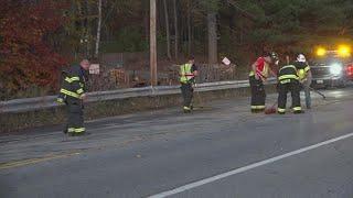 Route 1A in Holden closes during Friday crash