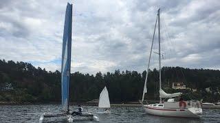 Chryz Outlaw - Test sailing, homebuilt trimaran, day 2