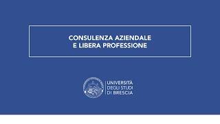 CONSULENZA AZIENDALE E LIBERA PROFESSIONE