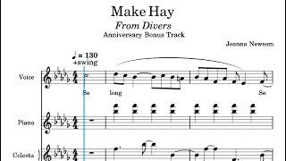 “Make Hay” (piano only) Joanna Newsom piano tutorial by bjorksdottir