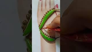 cute easy trick Mehendi Designs #2024 #youtubeshorts  #art #mehandi #arebic #henna #tettoo #nailart