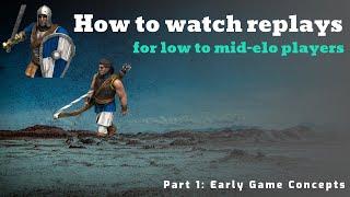 How to watch replays in AOE2 DE for low to mid elo players (Part 1: Early Game Concepts)