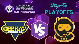 GeeKay Esports vs Spacestation Gaming - Playoffs UBSF | OWCS NA Stage 2