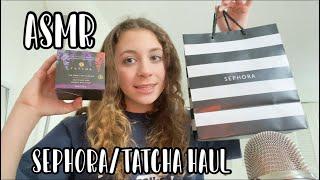 ASMR Sephora and Tatcha haul! My fav products!