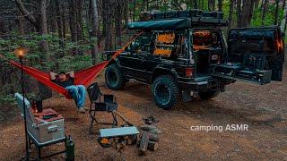 Travel in Korea in an old 4x4 car! Car camping ASMR [4K]