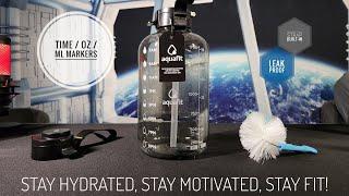 •AquaFit Half Gallon Water Bottle | Upgrade Your Hydration & Gym Experience!