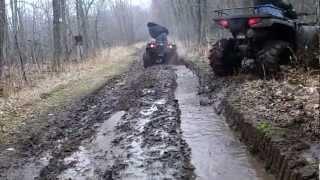 Polaris Sportsman 500 HO & 700 EFI Trail Riding & Mudding Off Road