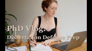 PhD Vlog - 12 hour Defense Prep Workday