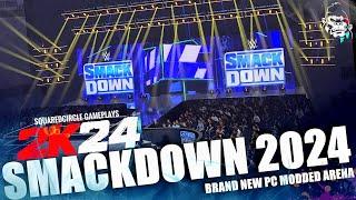 Smackdown 2024 PC Modded Arena w/ Entrances Ft. Roman Reigns, CM Punk | New WWE 2K24 Mods