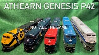 Athearn Genesis P42DC HO scale - Not all the same!