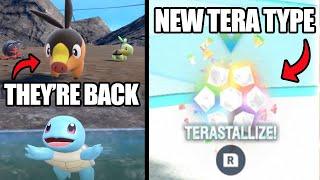 HUGE DLC NEWS! ALL STARTER POKEMON BACK + NEW 19TH TERA TYPE! Pokemon Scarlet and Violet