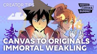 CANVAS to ORIGINALS Workshop: Immortal Weakling Creator | WEBTOON