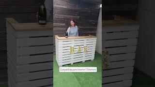 Bar en Casa, Barras de Bar con palets, Mostrador Tiendas, Muebles con palets, Barras de Bar,