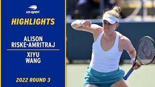 Alison Riske-Amritraj vs. Xiyu Wang Highlights | 2022 US Open Round 3