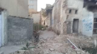 Walking through a historic part of Erbil. Old homes left in rubbles.