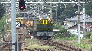 山陽本線笠岡駅をさまざまな貨物列車が通過29本+レール輸送列車1本!