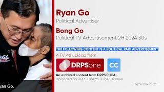 Bong Go Political TV Ad 2H 2024 30s [CC]