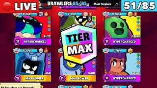  LIVE - ROAD TO EVERY TIER MAX BRAWLER + PLAYING WITH VIEWERS PT.9 | BRAWL STARS