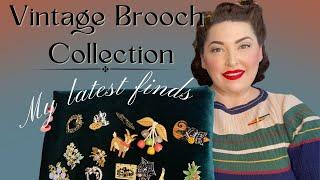 Vintage Brooch Collection: My recent finds