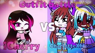 Outfit battle w/ @Charlotte X Moon // Gacha Club // iCherry