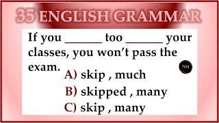 35 English Tenses Quiz | Verb Forms  v1 v2 v3 English | Conjugation Of Verbs | No.1 Quality English