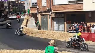 City race track in Bañeza, Leon, Spain during the Classic Motorcycle GP 2023