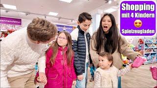 Zeugnis Geld shoppen im Spielzeugladen  Mit 4 Kindern ohne Limit! Shopping Haul VLOG Mamiseelen