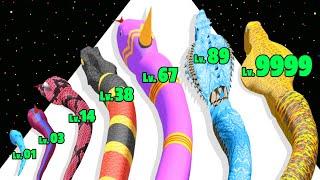 Snake Evolution Run 3D - Level Up Snake Max Level Gameplay (Part 3) New Update