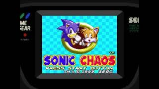 SONIC CHAOS SEGA - 1993 game gear retrogame longplay , complete game