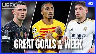 #UCL Great Goals Quarter-Finals 1st leg | Foden, Raphinha, Valverde...