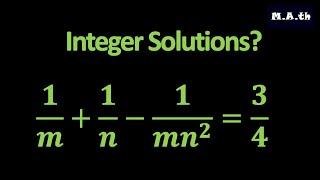 How to Find Integer Solutions of this Equation?