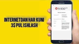 Internetdan har kuni avtomatik 3$ pul ishlash INTERNETDAN DAROMAD