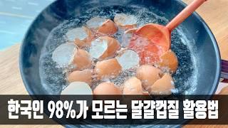 달걀 껍질을 버리지 말고 냄비에 넣고 삶으십시오! 효과는 정말 놀랍습니다. 와서 배워보세요