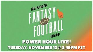 The 'Ringer Fantasy Football Show' Live Power Hour!