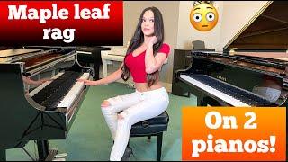 Maple Leaf Rag on Two Pianos! (@LolaAstanova)