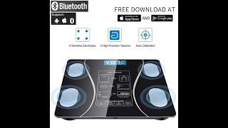 Bluetooth Body Fat Scale Smart Bathroom Wireless Digital Weight Body Composition Weighing Scale