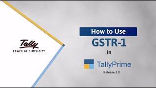 How to use FILE GSTR 1 in TallyPrime   Release 3 0 NEW VERSION