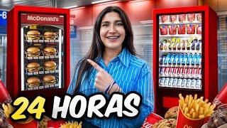 24 Horas COMIENDO en MAQUINAS Dispensadoras