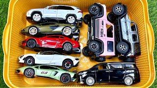 A Box Full Of Diecast Cars, Rolls Royce, Lamborgini, Ferarri, Lexus, Civic, Peugeot, Jeep, Fs22 #44