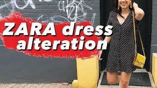 Simple Zara Dress Alteration | DIY | smilesfornicole