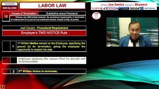 LABOR LAW - BAR November 2022 - Suggested ANSWERS - Dean Joe-Santos Balagtas Bisquera